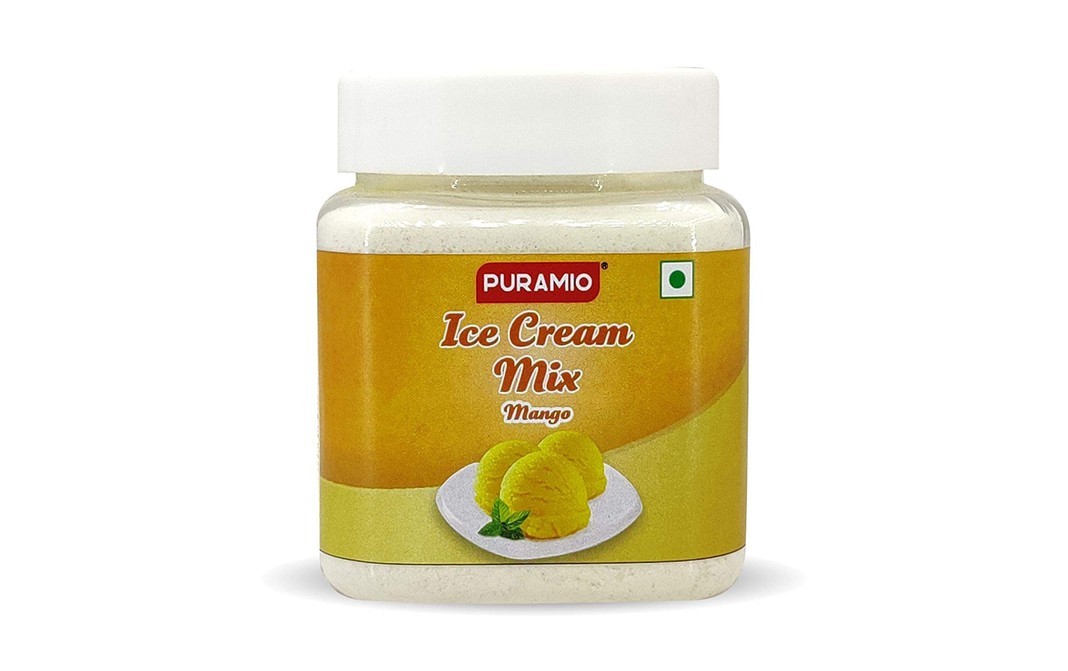 Puramio Ice Cream Mix Mango   Plastic Jar  250 grams